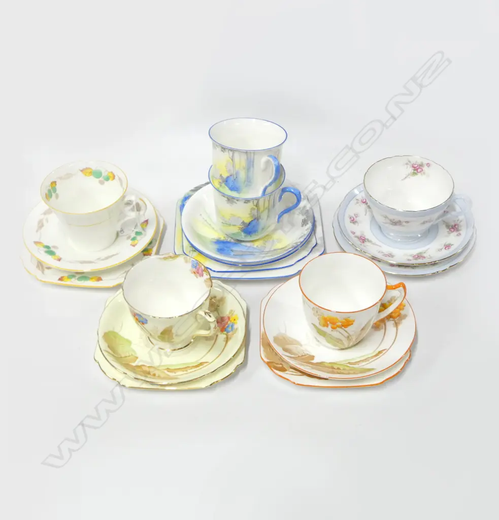 6 SHELLEY CHINA CSP SETS MIXED PATS Image 1++