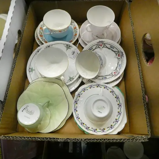 6 SHELLEY CHINA CSPS MIXED PATS