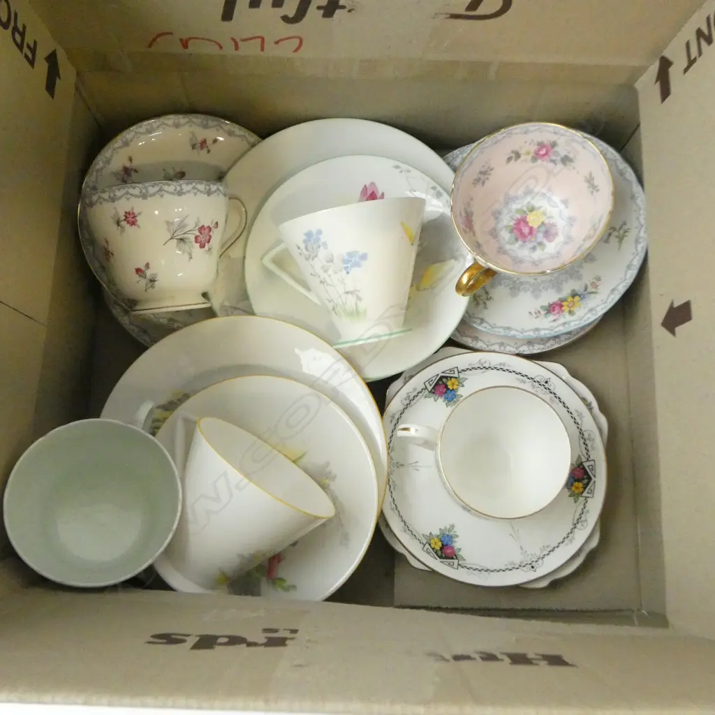 6 SHELLEY CHINA CSPS MIXED PATS Image 1++