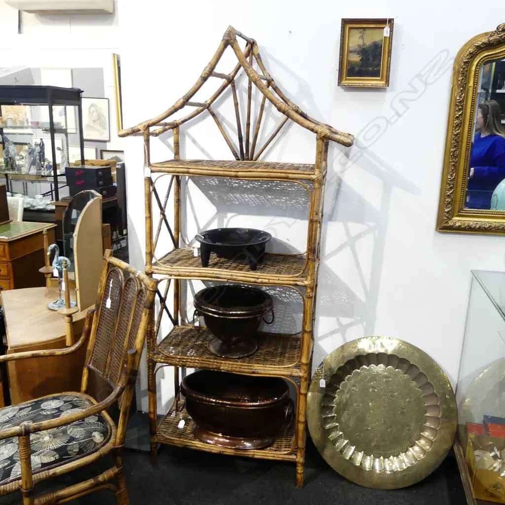 4 TIER BAMBOO SHELF 915x360x1920mm Image 1++