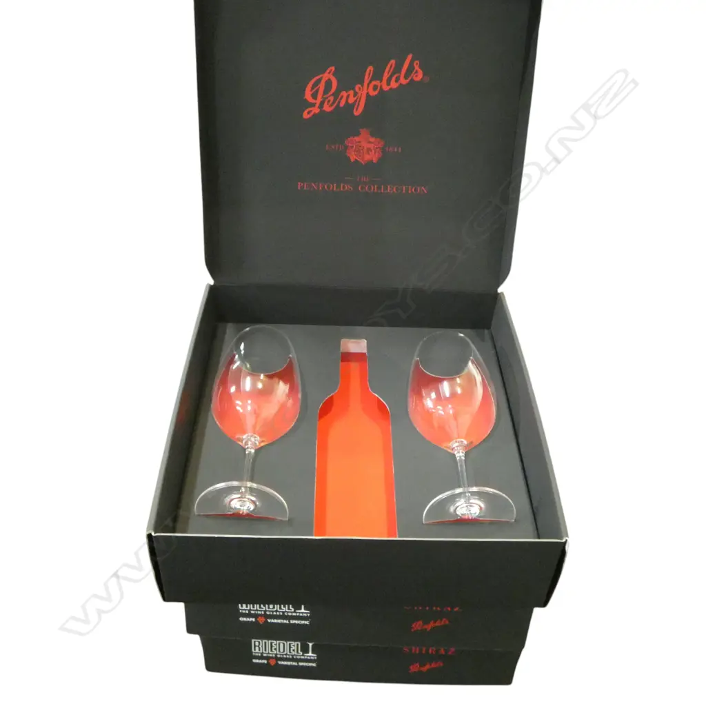 6 RIEDEL WINE GLASSES H.240mm IN 3 PENFOLDS BOXES Image 1++