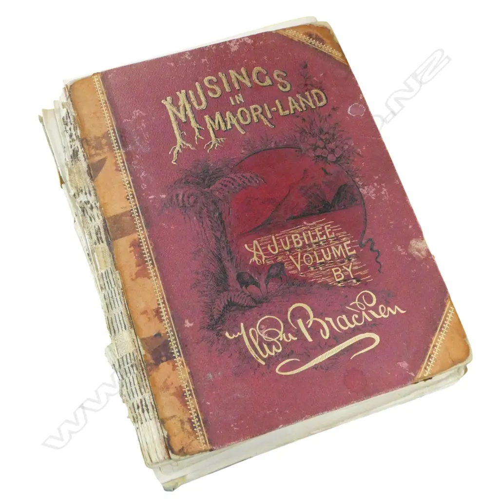 THOMAS BRACKEN 'MUSINGS IN MAORILAND' 1890, FAULTS Image 1++