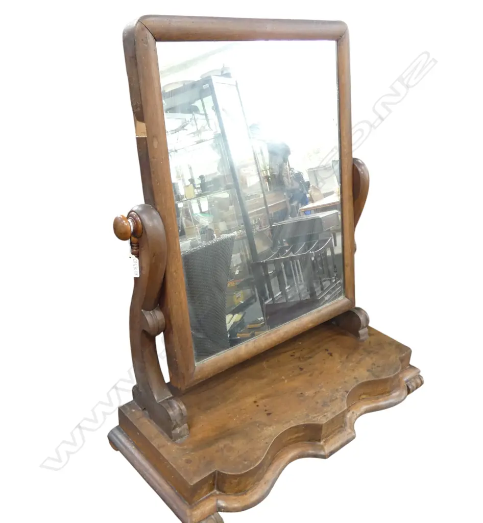 VICTORIAN TABLE TOP SWING MIRROR H.700mm pieces missing Image 1++