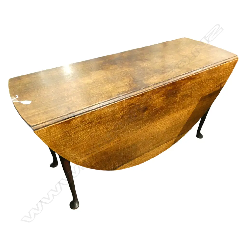 GEORGIAN OAK DROPSIDE TABLE 1380x500x720mm Image 1++