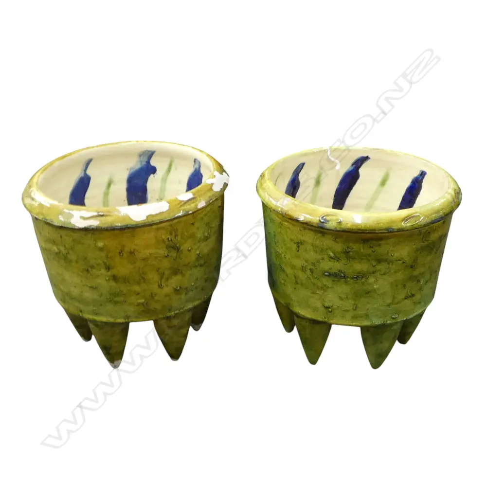 PR STUDIO POTTERY PLANTERS H.225mm, 235mm dia STAMPED TO BASE Image 1++