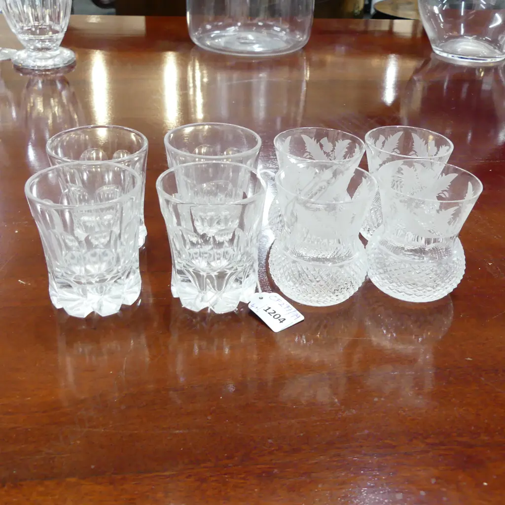 8 DRINKING GLASSES (4+4) H.80mm Image 1++