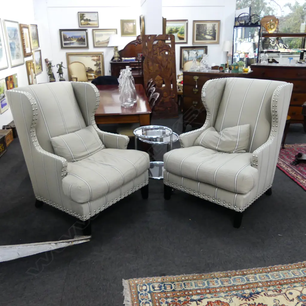 PR MODERN WINGBACK ARMCHAIRS 800x900x1130mm Image 1++