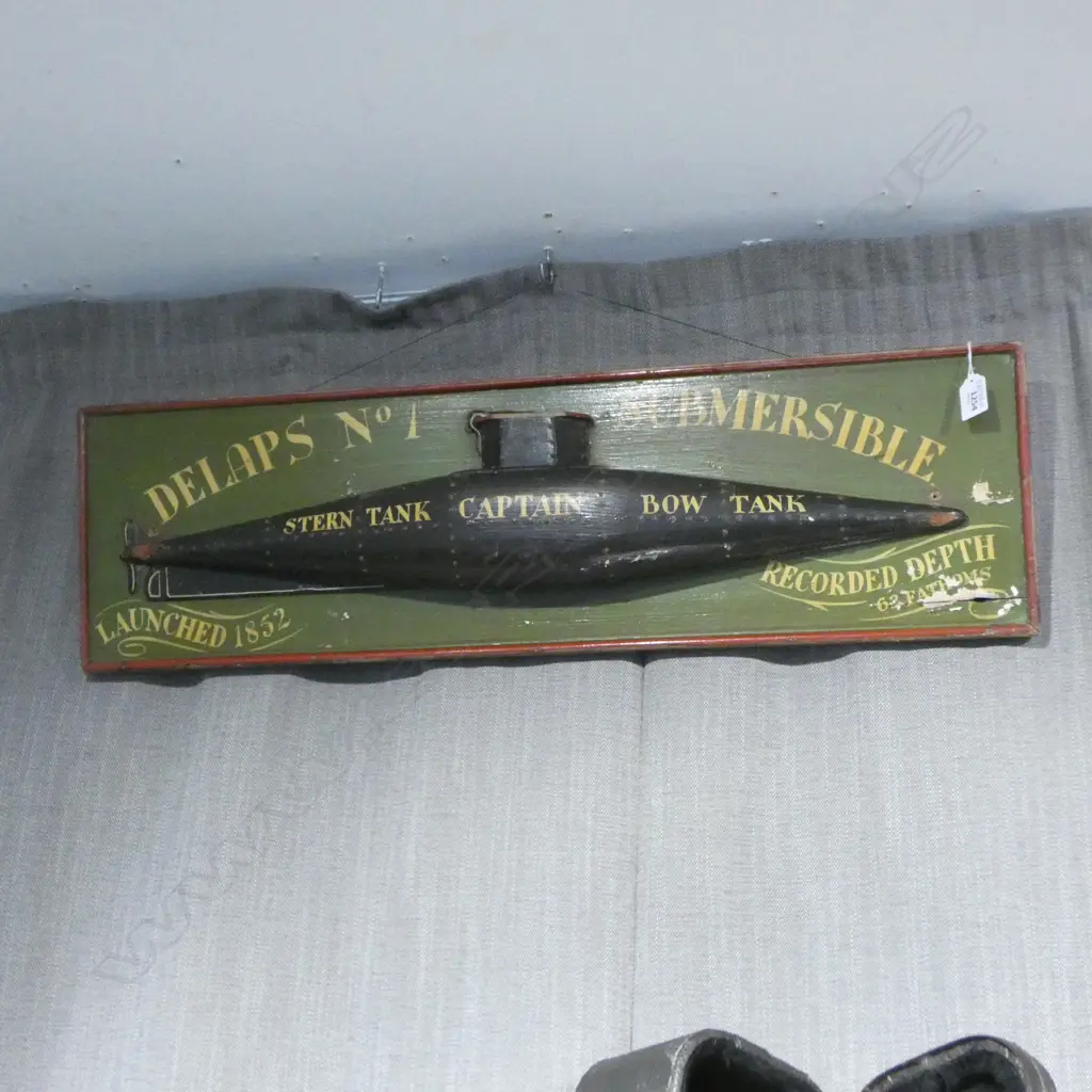 SUBMARINE SIGN 230x780mm Image 1++
