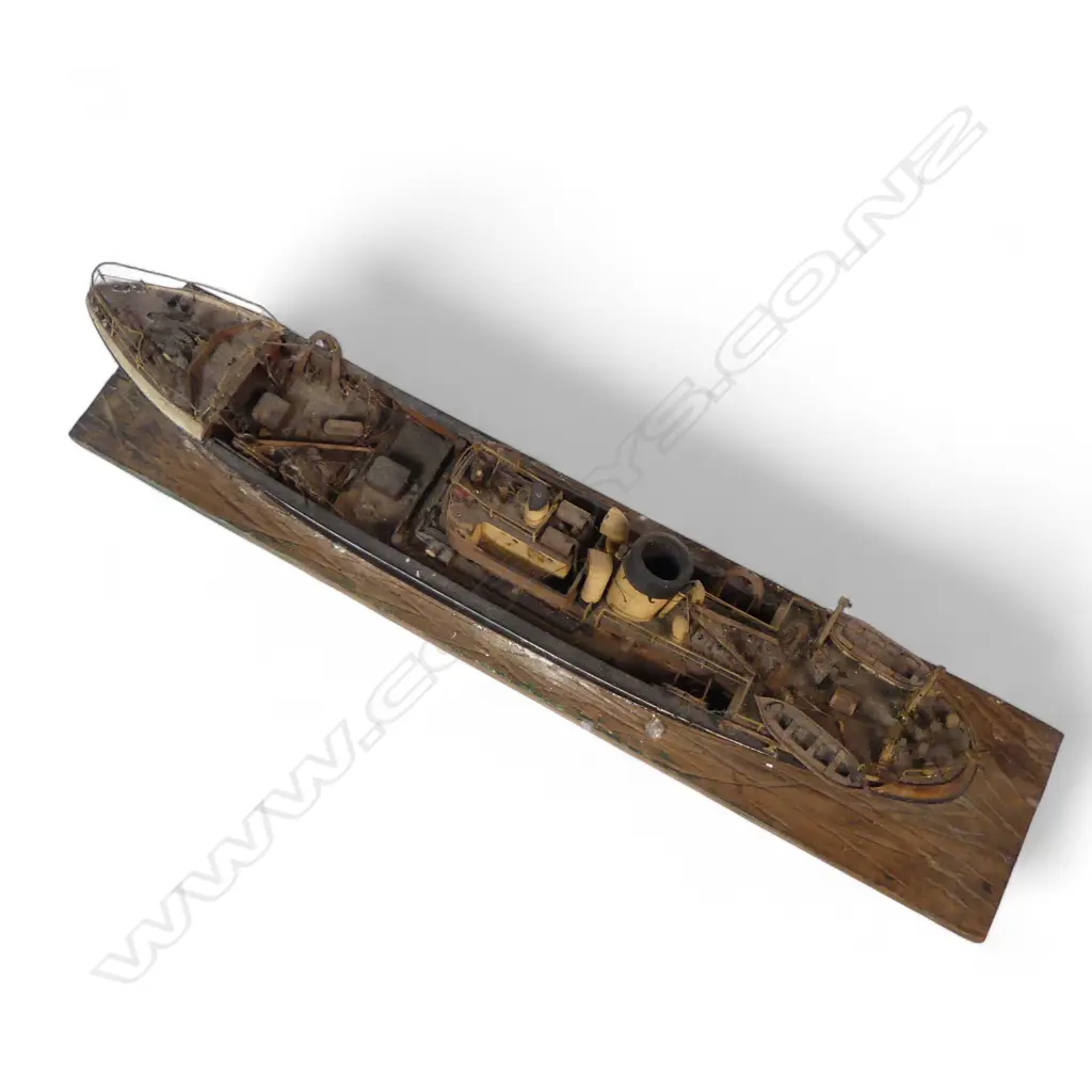VINTAGE MODEL CARGO SHIP THE NORTHEN ISLES L600MM Image 1++