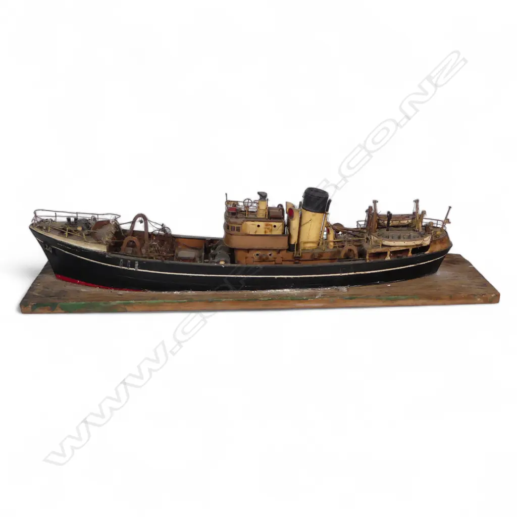 VINTAGE MODEL CARGO SHIP THE NORTHEN ISLES L600MM Image 1++