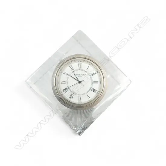 WATERFORD GLASS DESK CLOCK H60MM