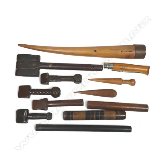 COLLECTION OF WOOD SAILORS FIDS ETC