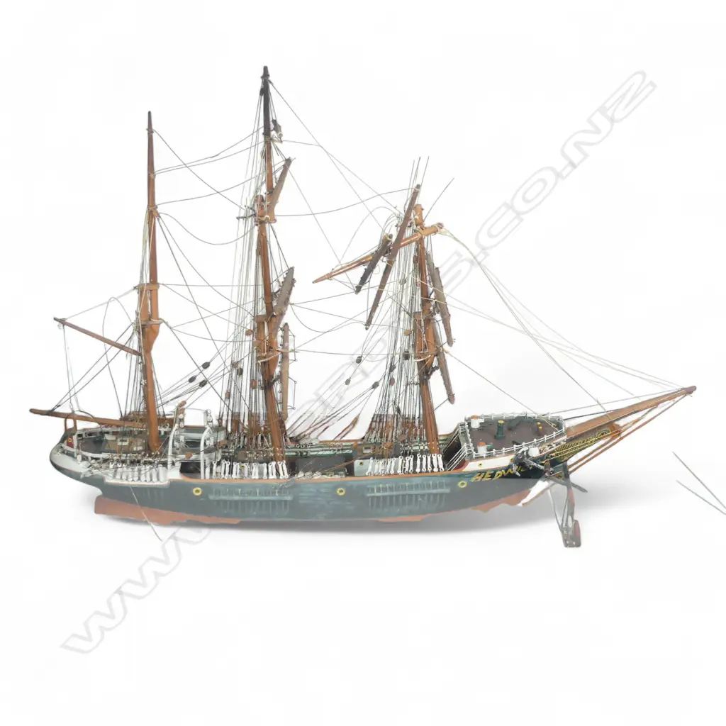 SCRATCH BUILT SAILING SHIP MODEL THE ORION L580 H380MM Image 1++