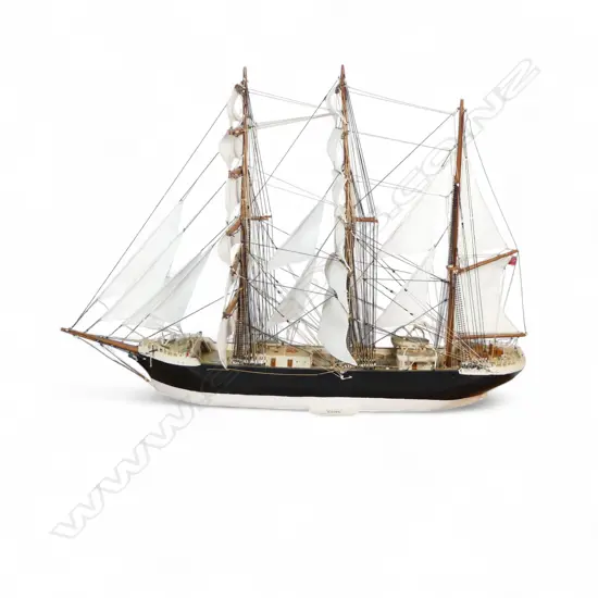 SCRATCH BUILT SAILING SHIP MODEL THE ORION L580 H380MM