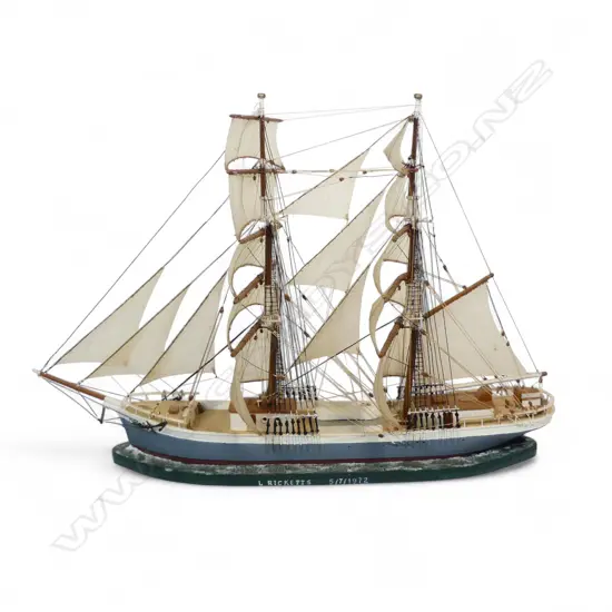 SCRATCH BUILT MODEL KETCH BY L RICKETS H390 L570MM