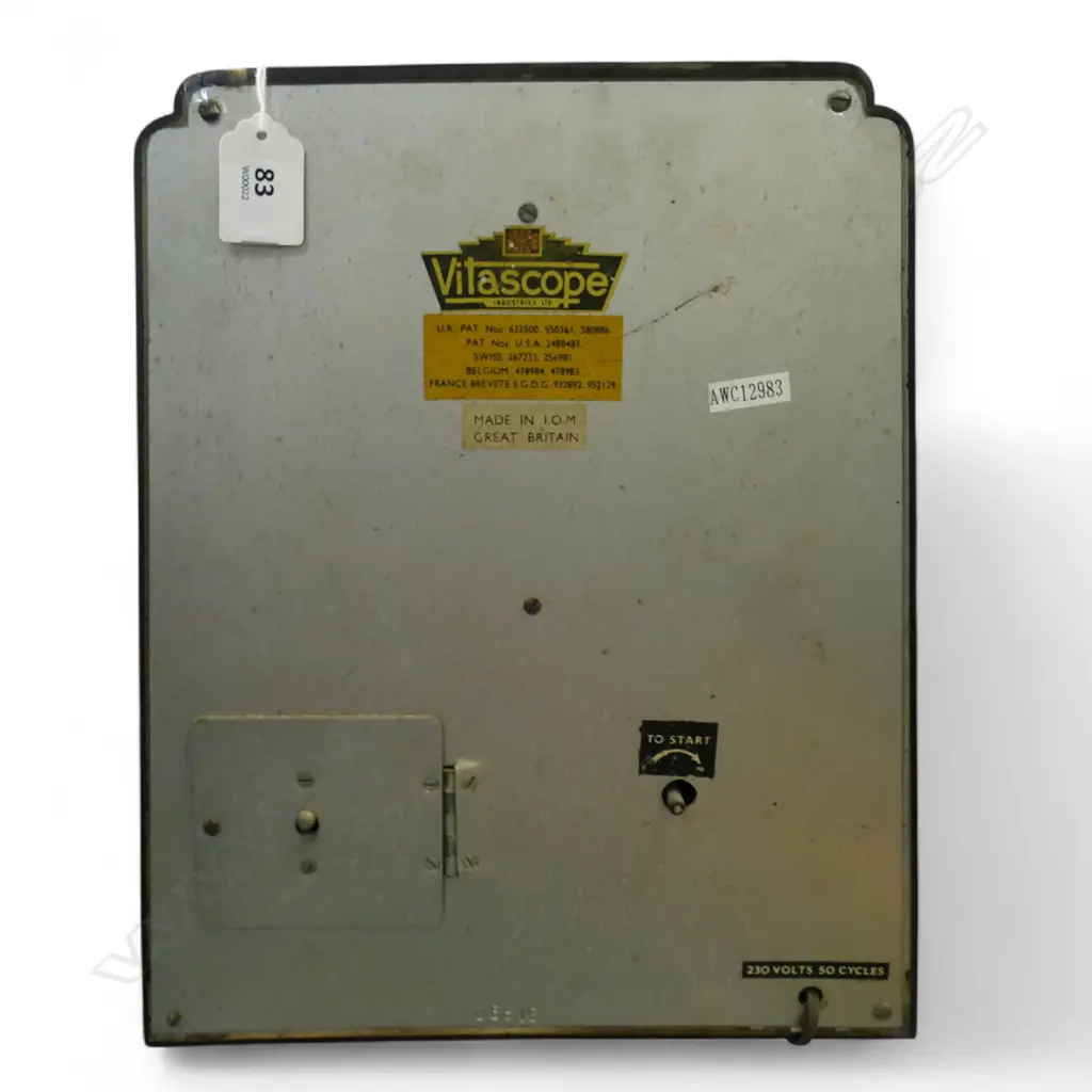 BROWN BAKERLITE MOVING SHIP CLOCK NO FRONT GLASS H350MM Image 1++
