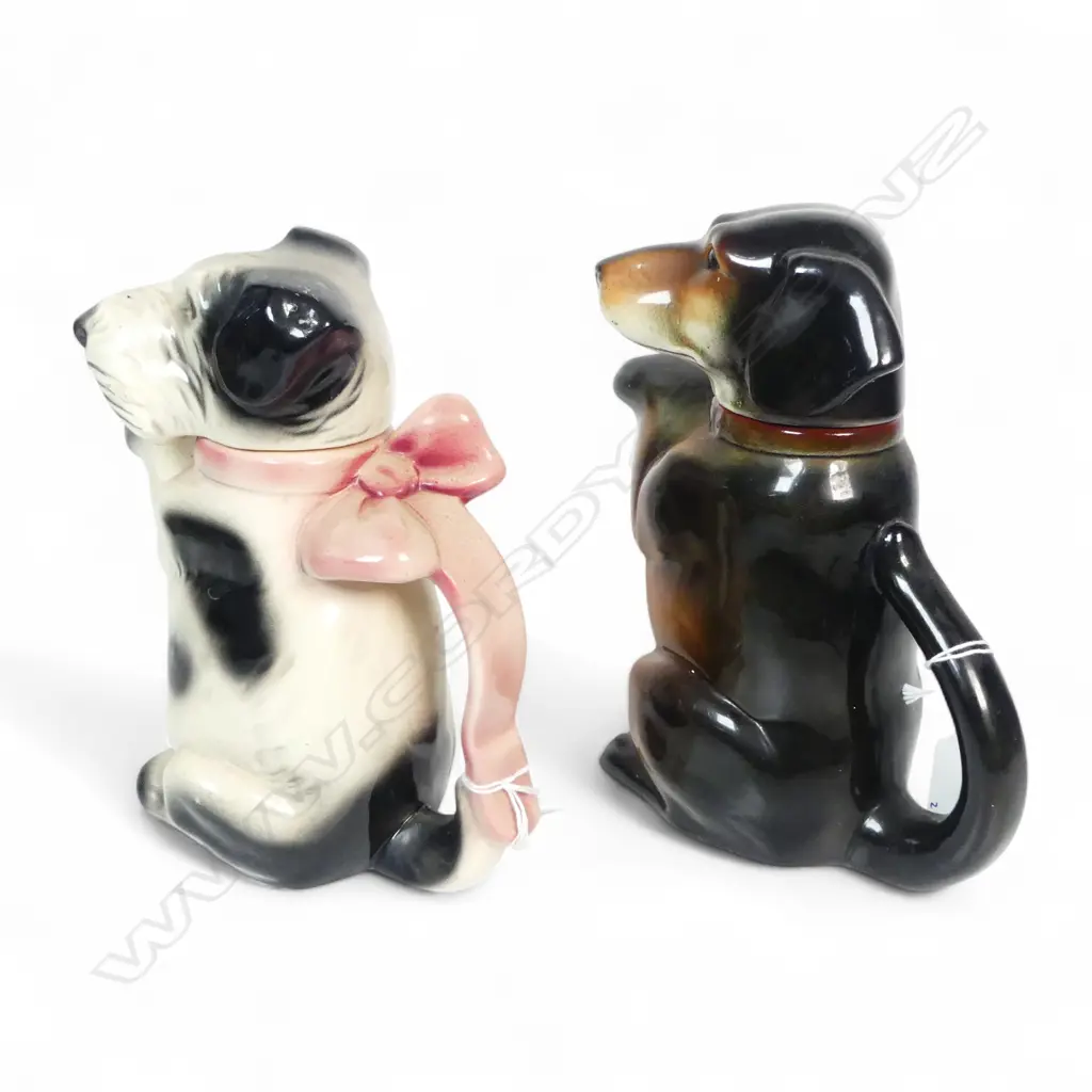 2 CHINA DOG TEAPOTS H200MM Image 1++