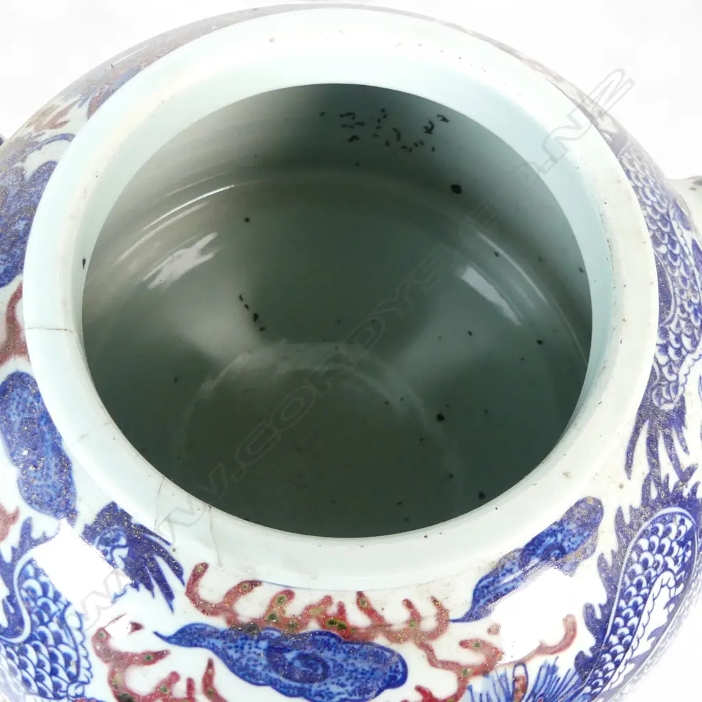 LARGE CHINESE IMARI TEAPOT DIA460MM Image 1++