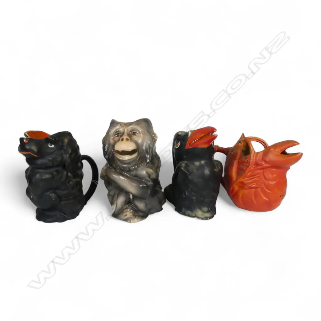 4 R/BAYREUTH CREATURE  CREAM JUGS H130MM Image 1++