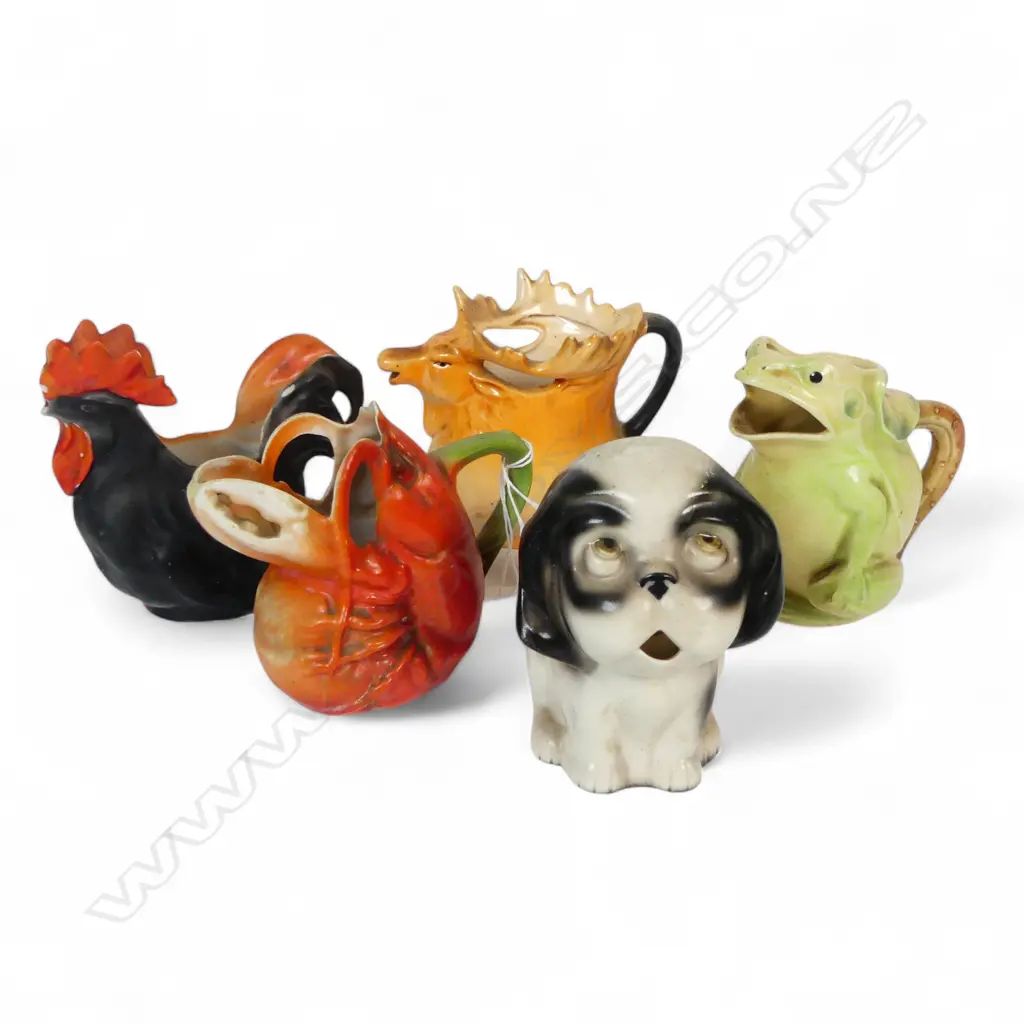 2 R/BAYREUTH& 3 OTHER ANIMAL CREAM JUGS H110MM Image 1++