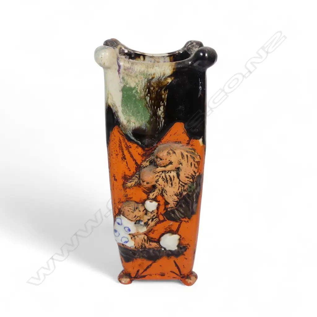 SUMIDA GAWA JAPANESE MONKEY VASE H210MM Image 1++