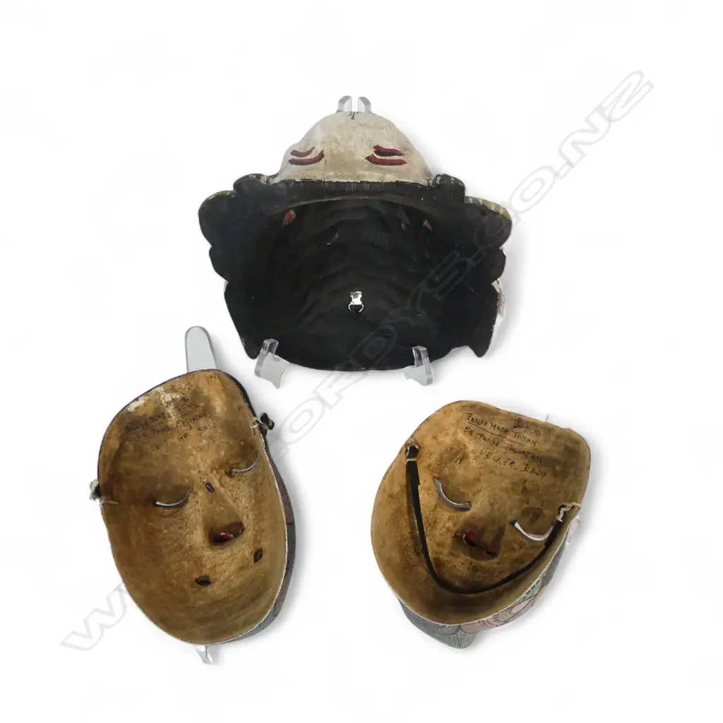 3  BALINESE FACE MASKS Image 1++