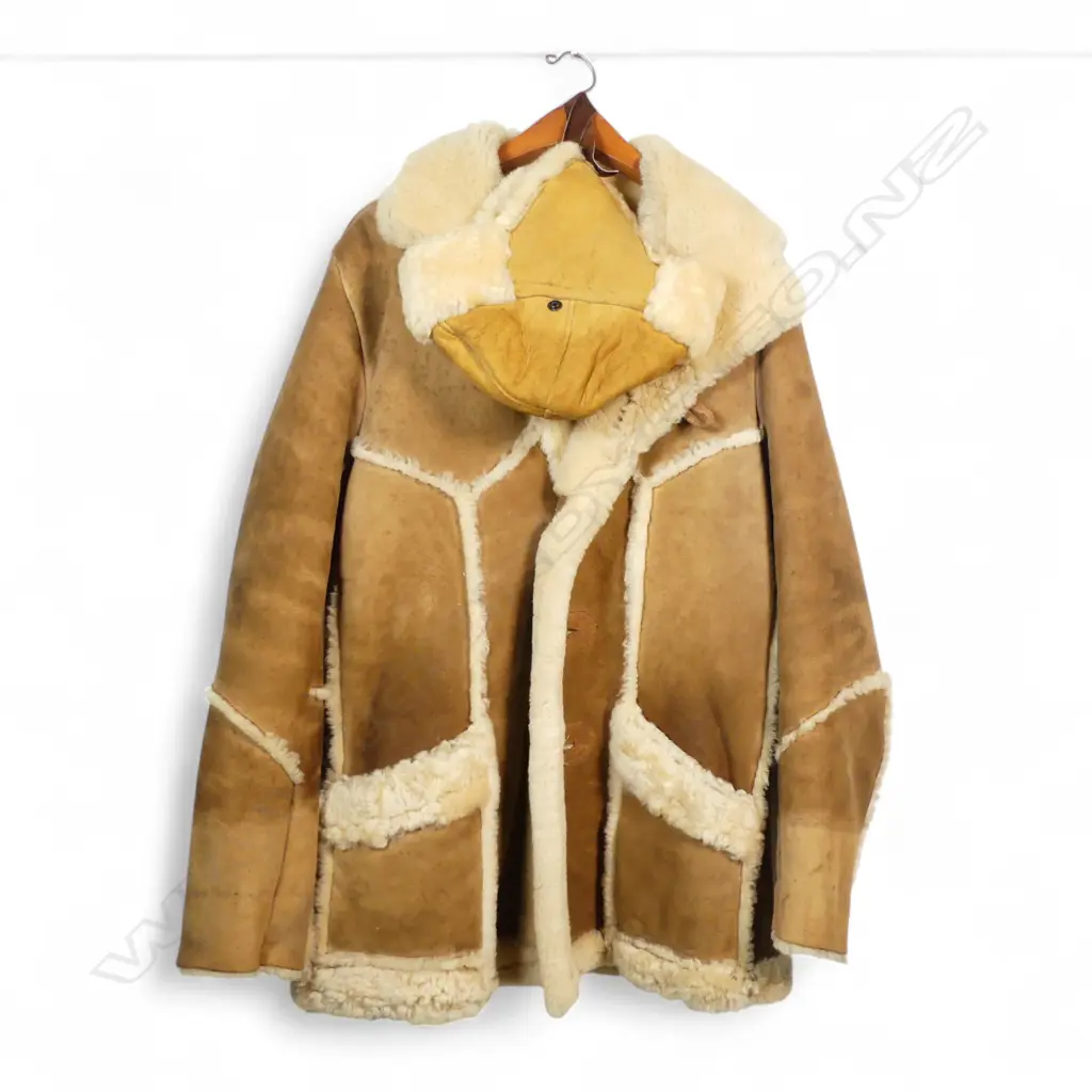 SHEEPSKIN WOOL JACKET & CAP Image 1++