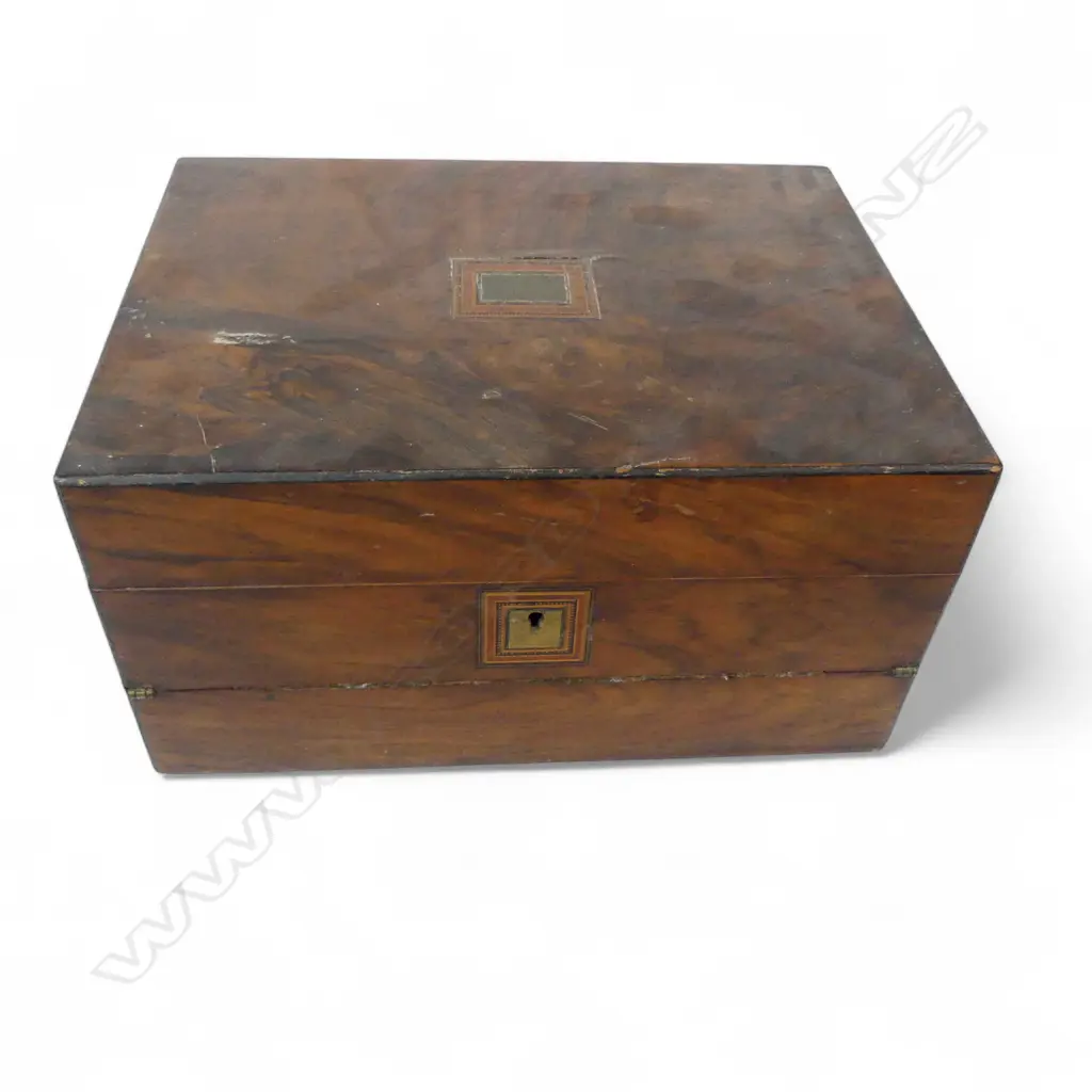 VICT WALNUT BOXED WRITING SLOPE L300 W230MM Image 1++