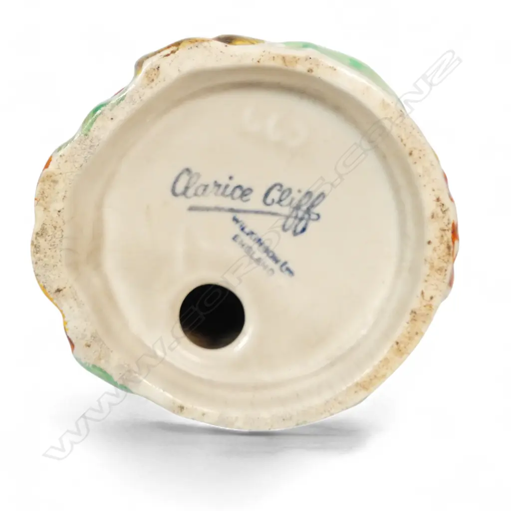 CLARICE CLIFF FLORAL SUGAR CASTER H145MM Image 1++