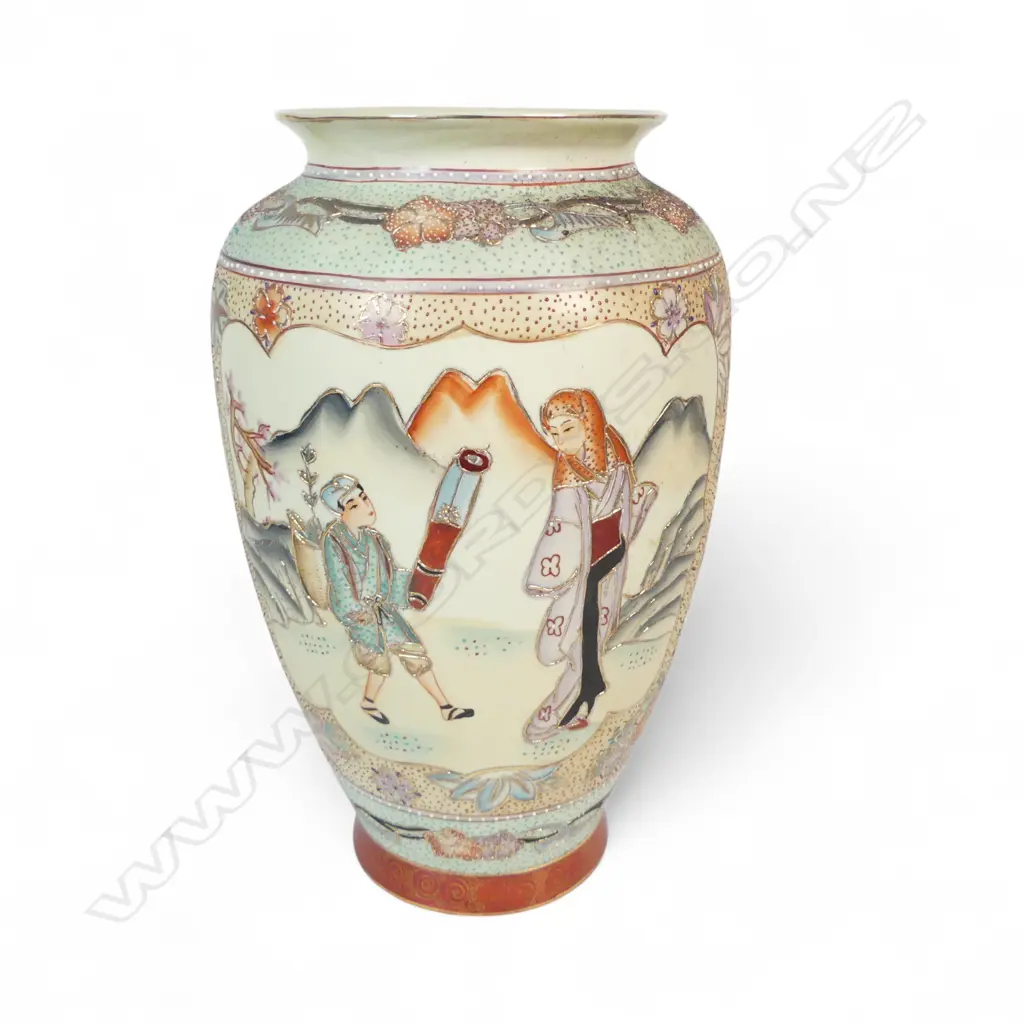 JAPANESE SATSUMA VASE H320MM Image 1++