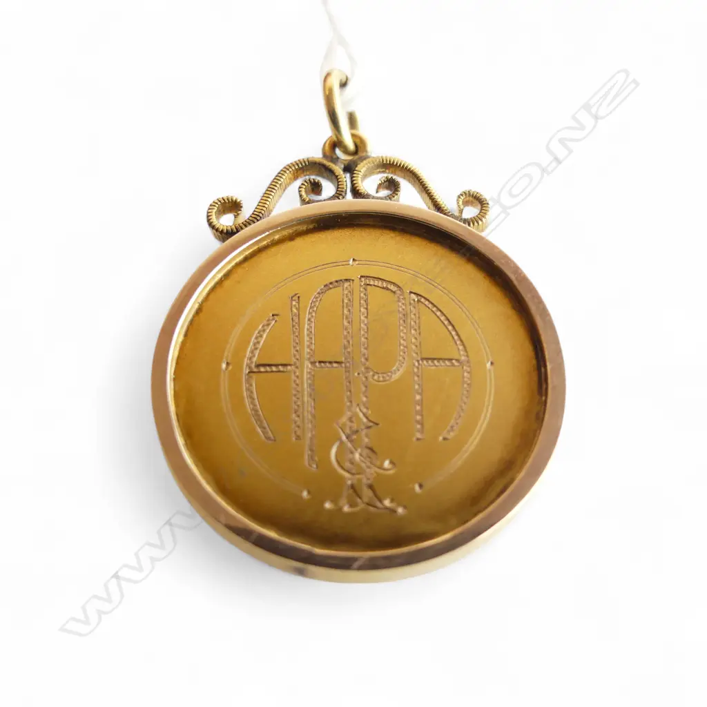 9CT MEDAL 'H.A.P.A.' 6.3gms Image 1++