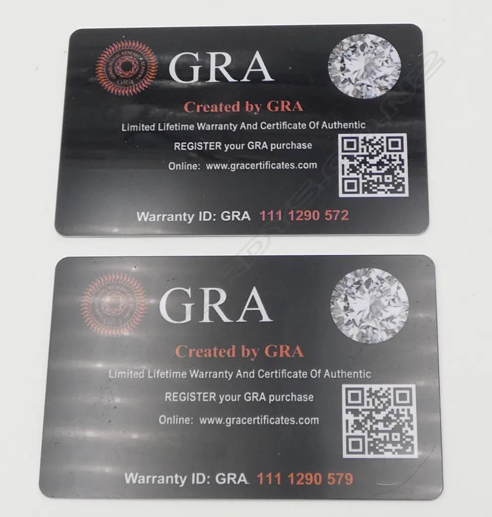 PR SILVER SET MOISSANITE EARRINGS, ea.2ct, GRA CERT. Image 1++