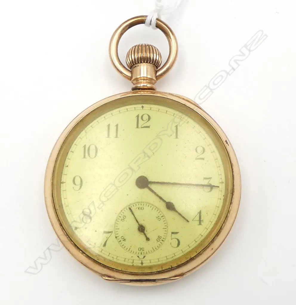 GOLD PLATED EDWARDIAN POCKET WATCH Image 1++