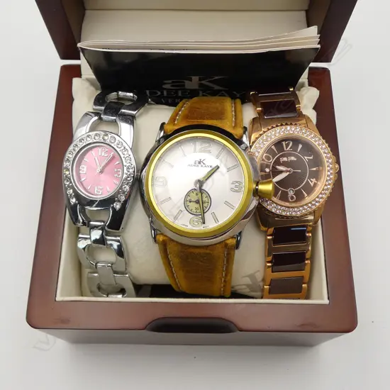 BOXED ADEE KAYE WRISTWATCH + FOLLI FOLLI & OTHER WRISTWATCH