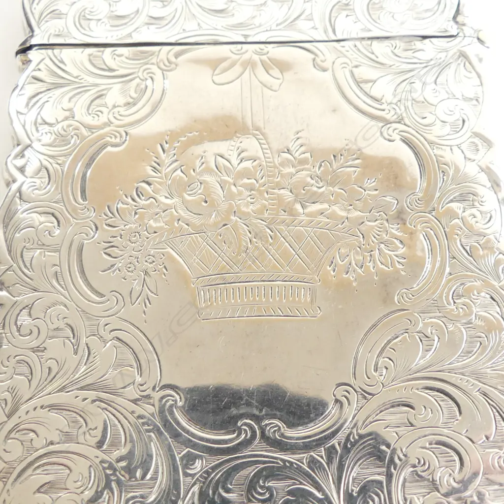 STG SILVER CARD CASE, B'HAM 1861 95x70mm Image 1++