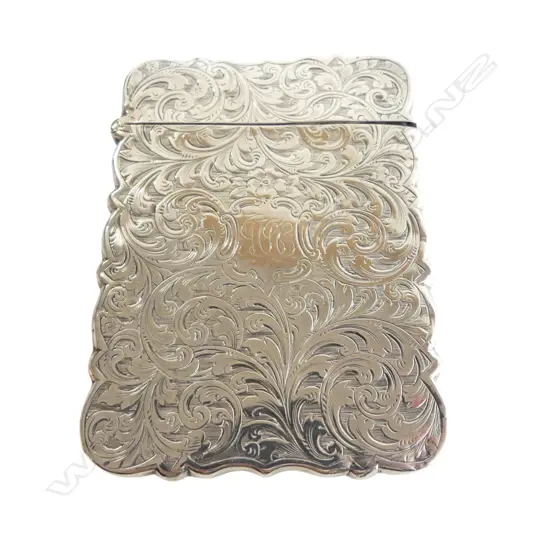 STG SILVER CARD CASE, B'HAM 1861 95x70mm