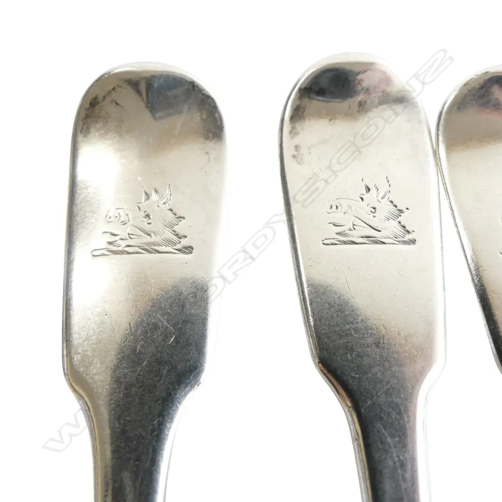8 STG SILVER DESSERT FORKS, L.175mm 408gms Image 1++
