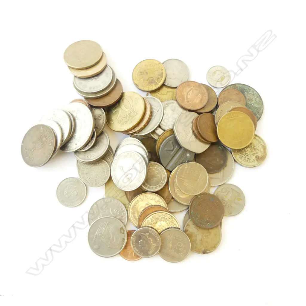 ASST. WORLD COINS INCLUDING FIJI, HONG KONG, etc Image 1++