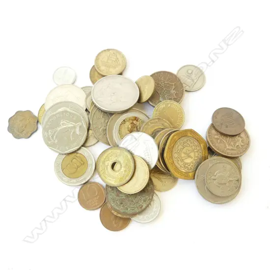 ASST. WORLD COINS INCLUDING DEUTSCHLAND, FIJI, ROMANIA, etc