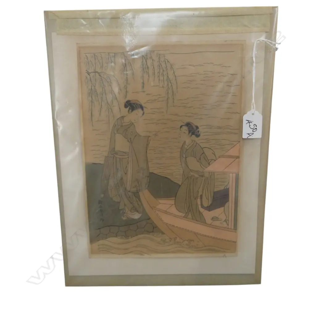 JAPANESE WOOD BLOCK PRINT, HARUNOBU SUZUKI 290x210mm Image 1++