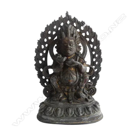 ORIENTAL METAL FIGURINE H.165mm