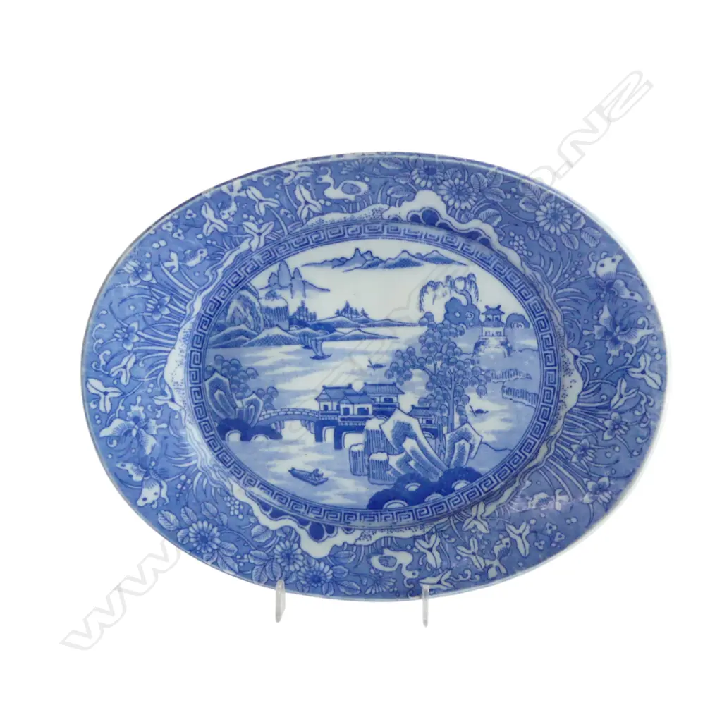 CHINESE B/W EXPORT DISH W.20mm Image 1++
