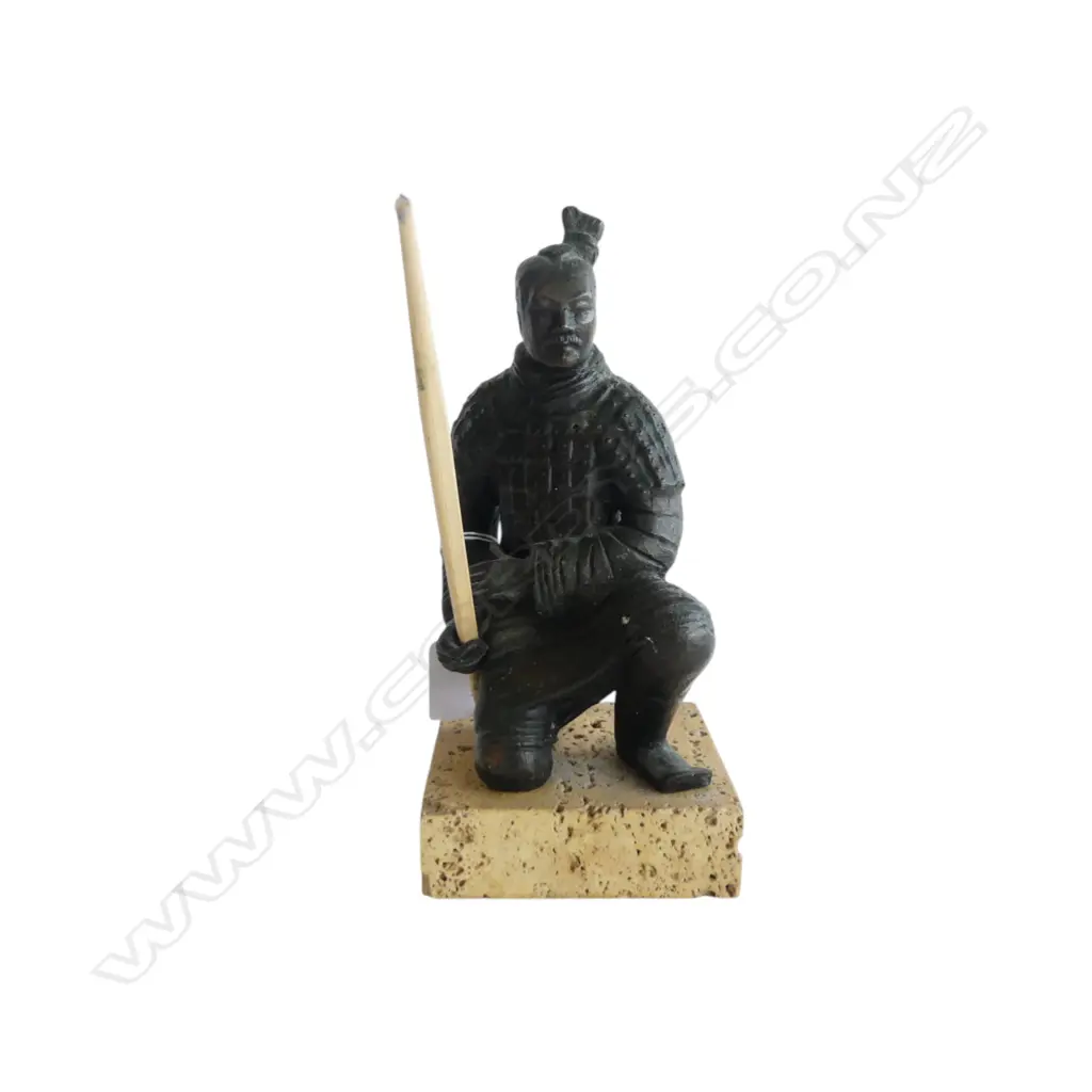 BRONZE TERRACOTTA WARRIOR H.210mm Image 1++