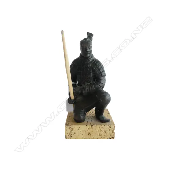BRONZE TERRACOTTA WARRIOR H.210mm
