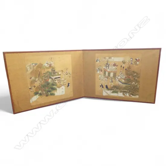 ORIENTAL DOUBLE PANEL ARTWORK 535x540mm, 640x1800mm OVERALL