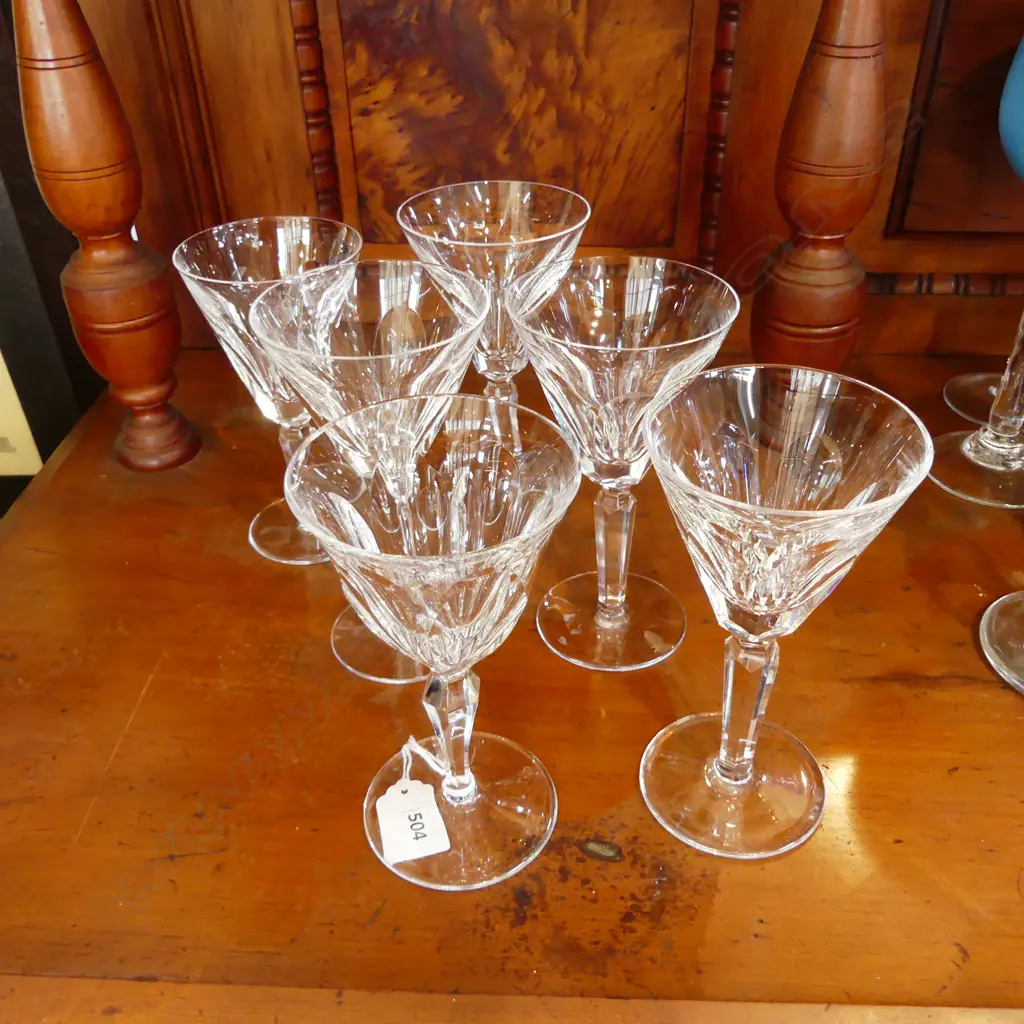 6 MIXED WATERFORD CRYSTAL GLASSES Image 1++