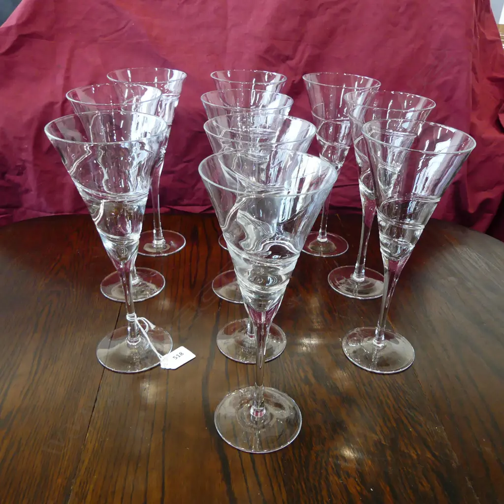 10 TALL CHAMPAGNE FLUTES H.245mm Image 1++