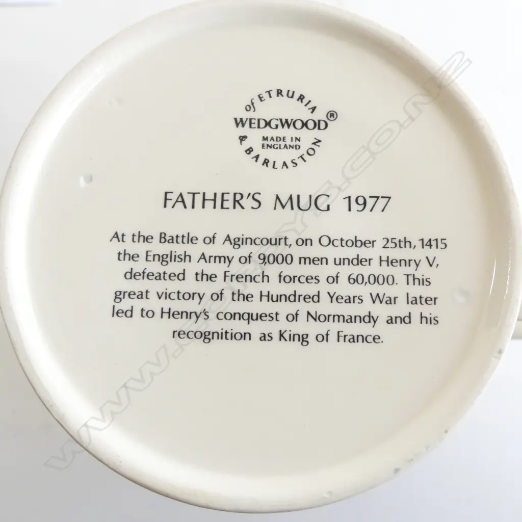 5 ASST. WEDGWOOD COMMEMORATIVE MUGS Image 1++