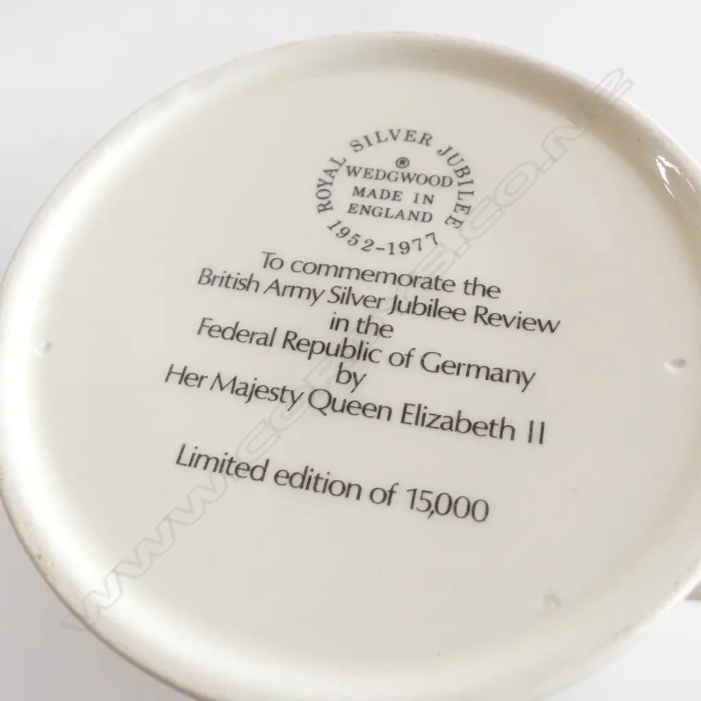 5 ASST. WEDGWOOD COMMEMORATIVE MUGS Image 1++