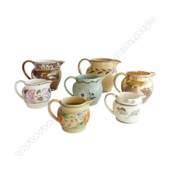 7 ASST. PAT. WEDGWOOD JUGS